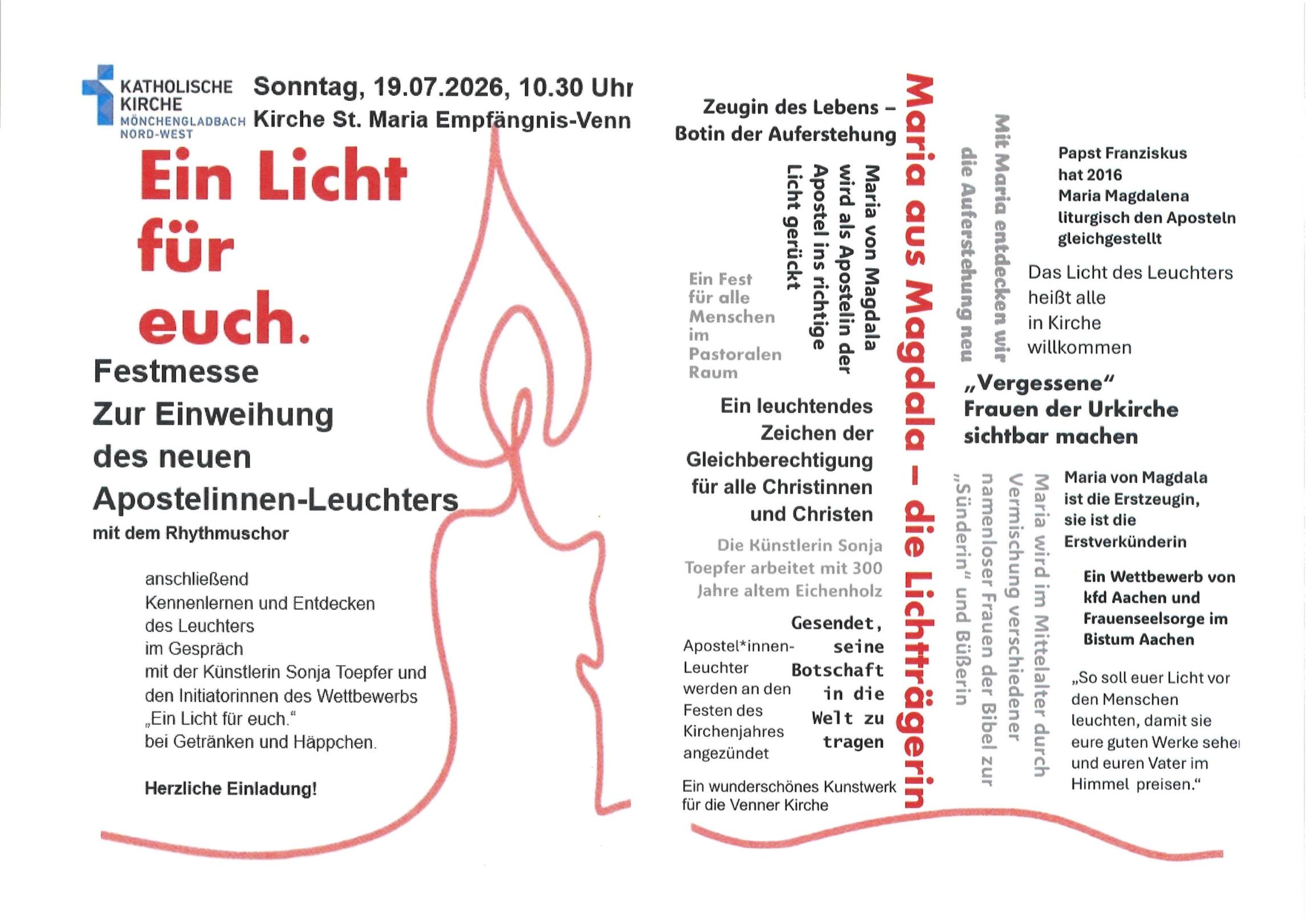 Apostelinnen Leuchter 19.07.26