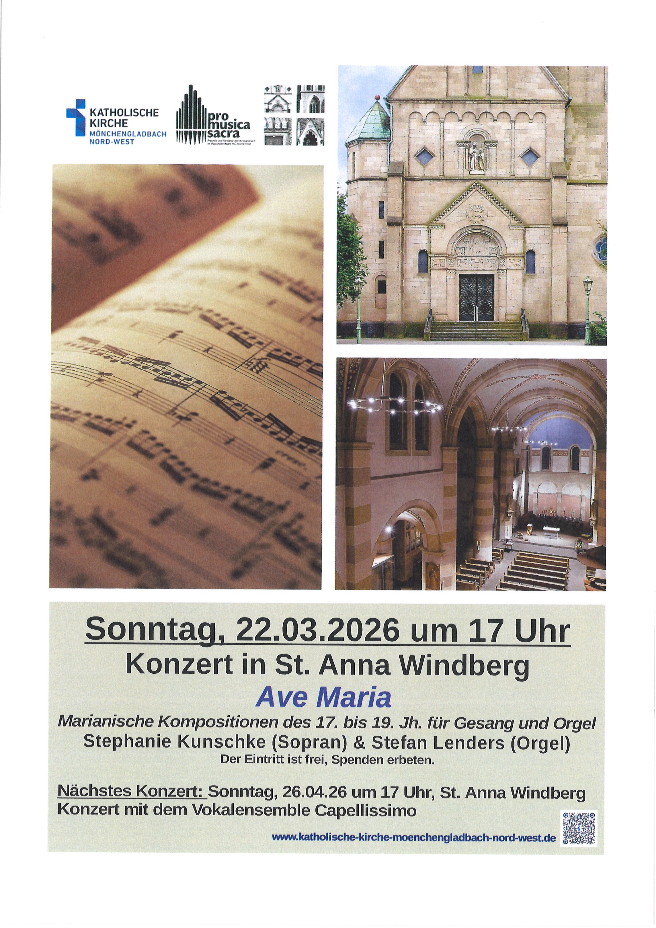 Konzert 22.03.26 in St. Anna