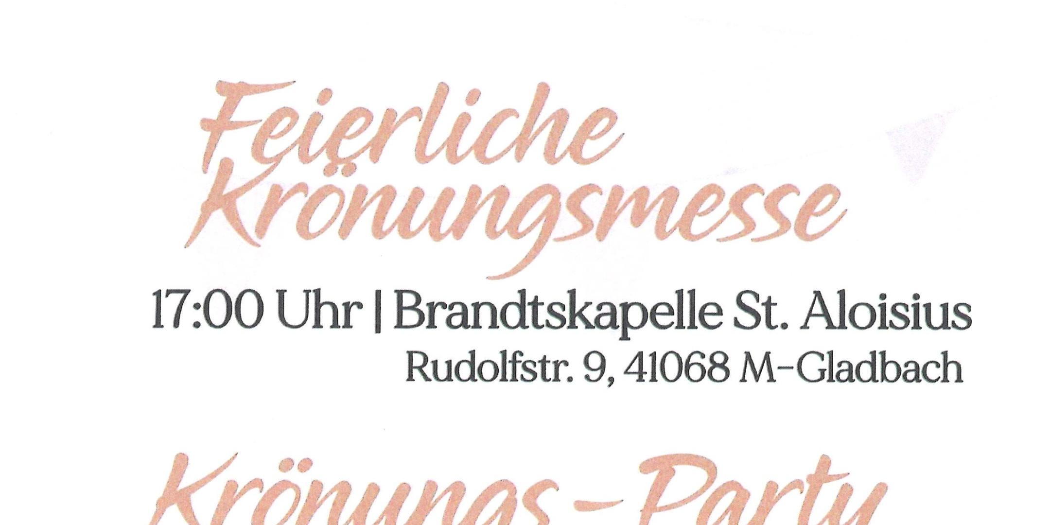 Plakat Krönungsmesse 2026 St. Bonifatius