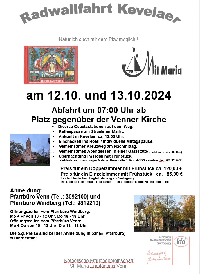 Plakat Kevelaer