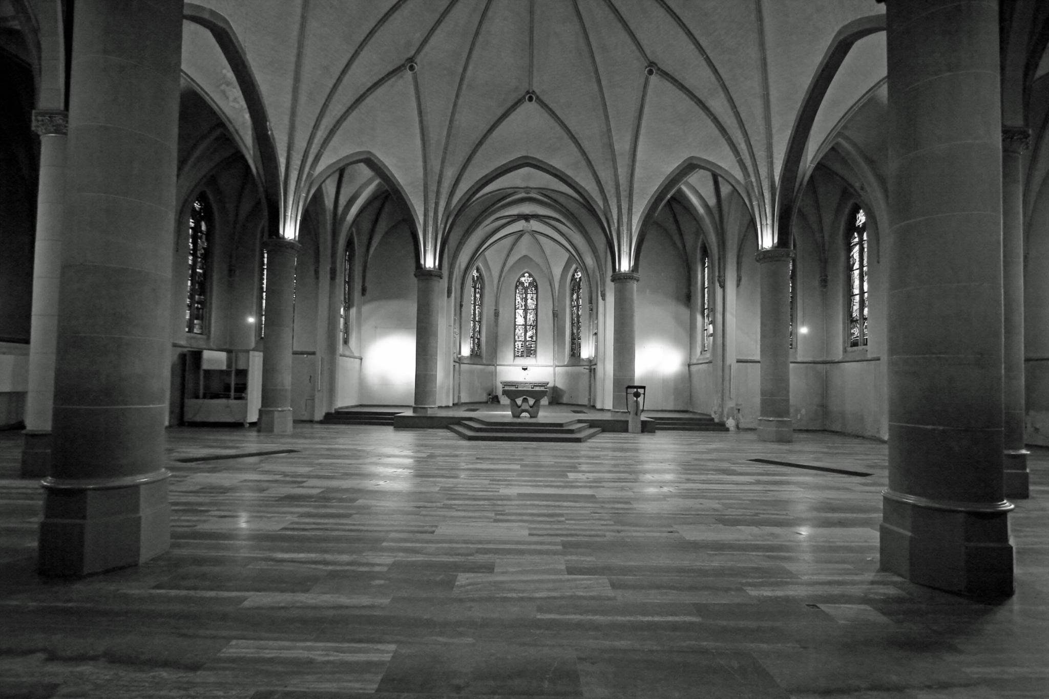 Blick in das leergeräumte Oktogon (Oktober 2017) (c) Horst Müßeler Blick in das leergeräumte Oktogon (Oktober 2017)