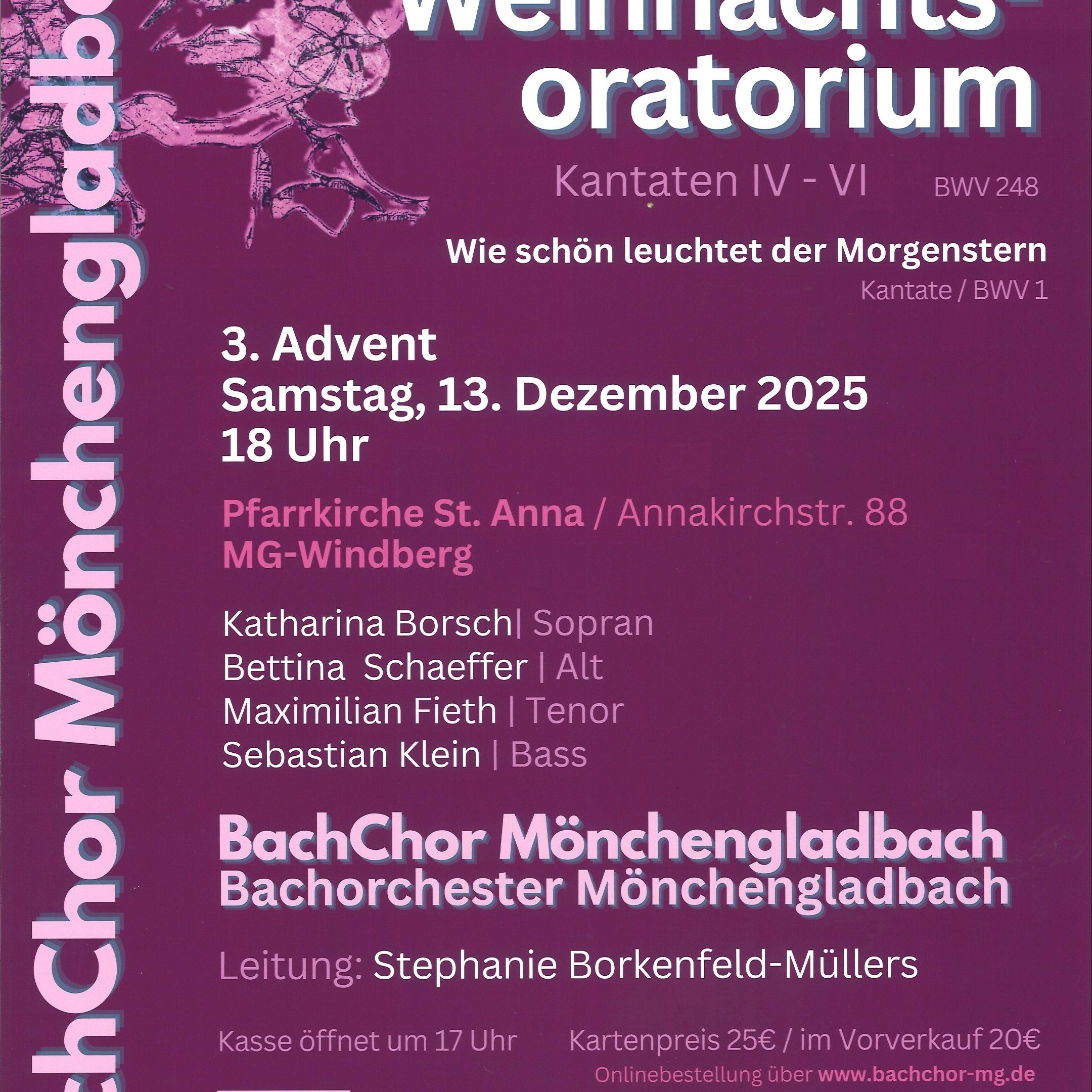 Plakat Weihnachtsoratorium 2025
